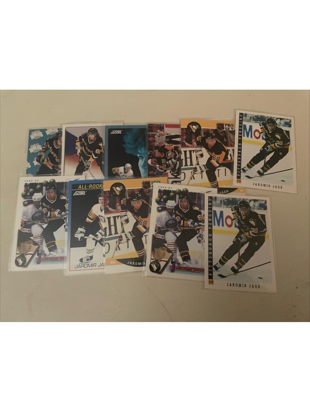 Lot Of Vintage Jaromir Jagr Hockey Cards NHL Pittsburgh Penguins Rookie